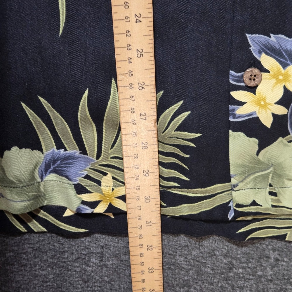Tommy Bahama 100% Silk Tropical Hawaiian Floral Button Up Shirt XL - Picture 4 of 8